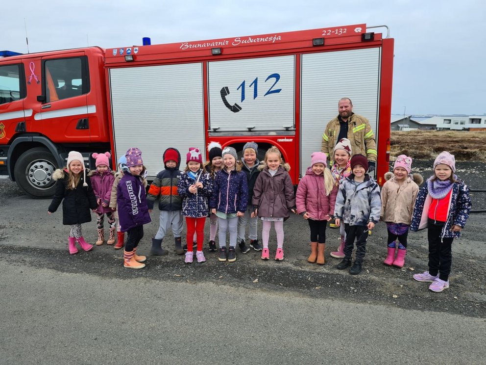 Heimsókn frá Brunavörnum Suðurnesja