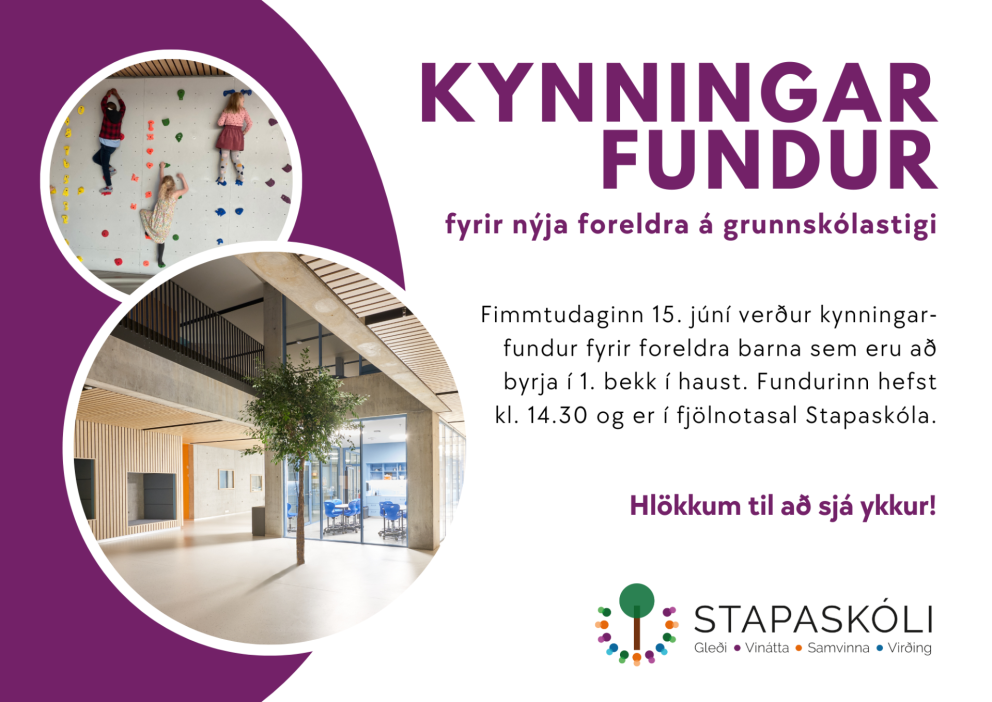 Kynningarfundur fyrir nýja foreldra á grunnskólastigi