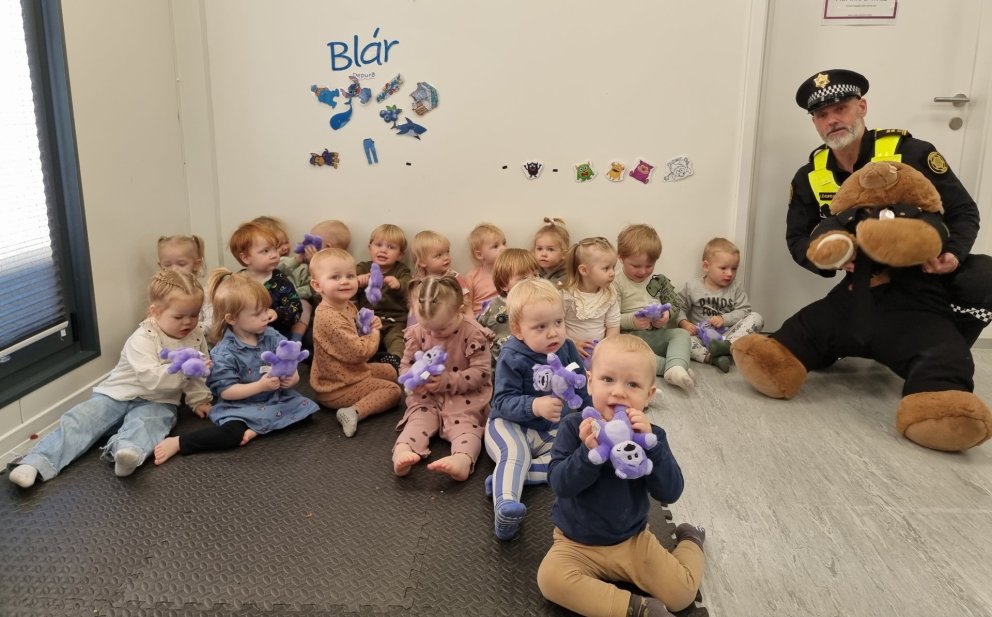 Krissi lögga kom með Blæ