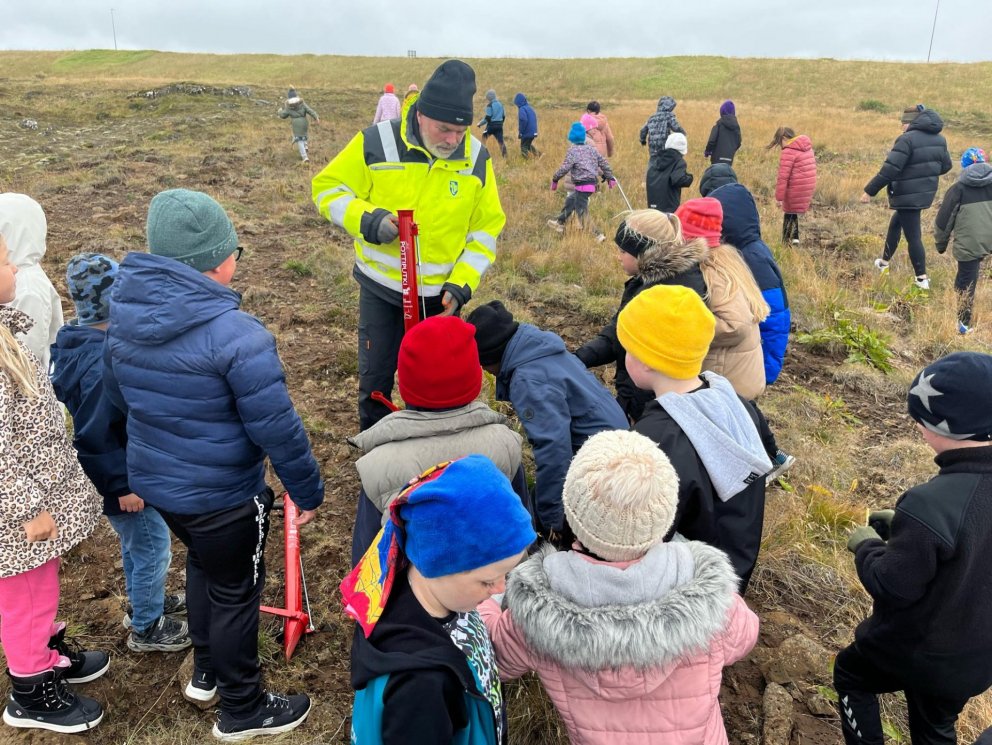 Gróðursetning með 3. bekk