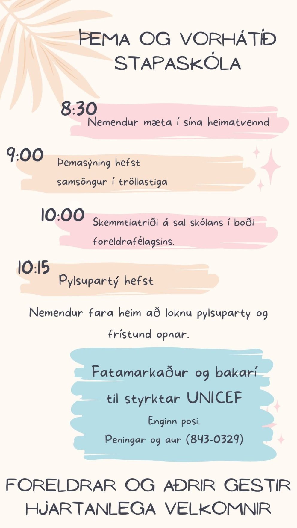 Þema- og vorhátíð Stapaskóla - grunnskólastig