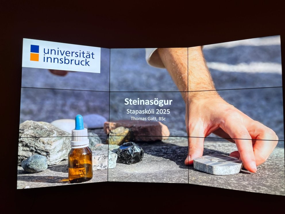 Heimsókn frá Tomas Gatt, jarðfræðingi.