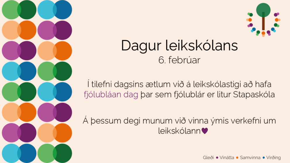 Dagur leikskólans 6. febrúar