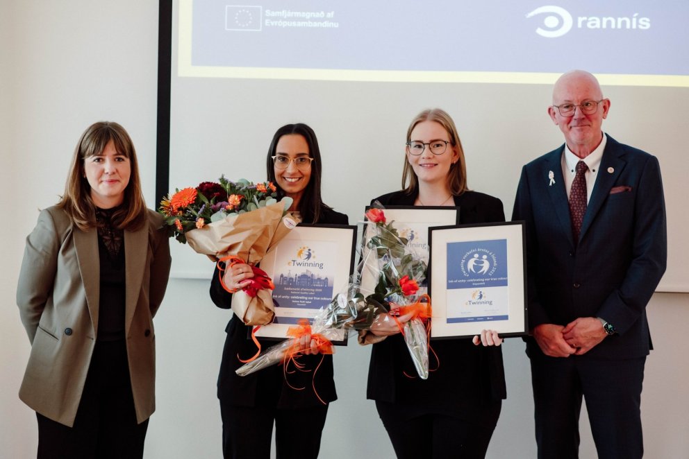 Viðurkenning fyrir eTwinning verkefni ársins 2025