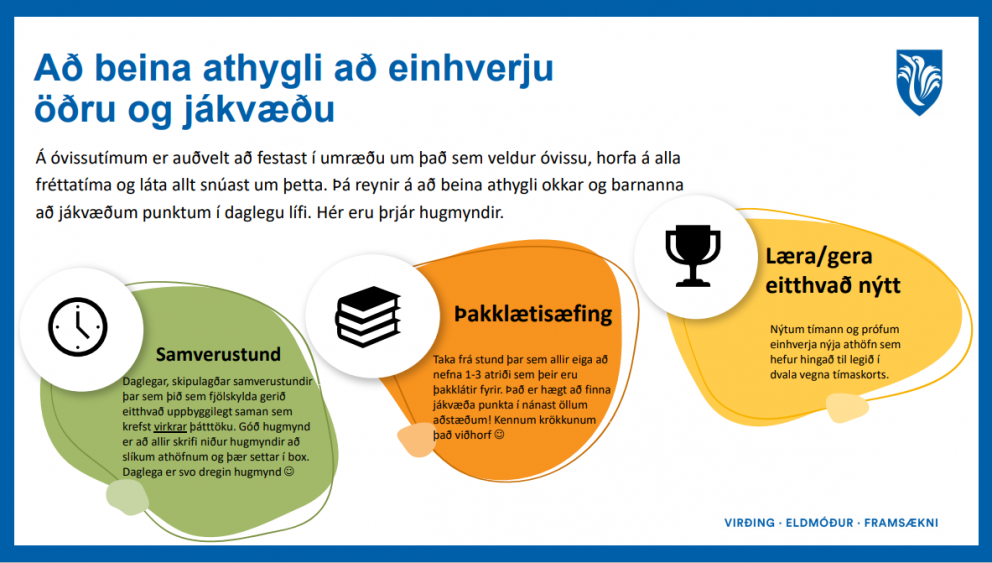 Að takast á við óvissutíma - Hagnýt ráð fyrir foreldra