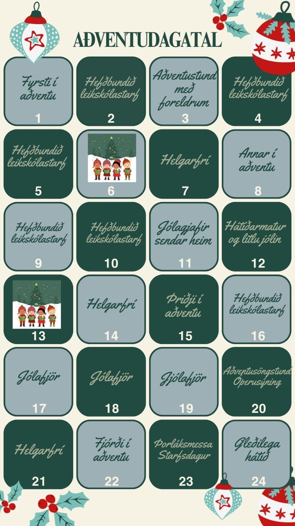 Aðventan á leikskólastigi