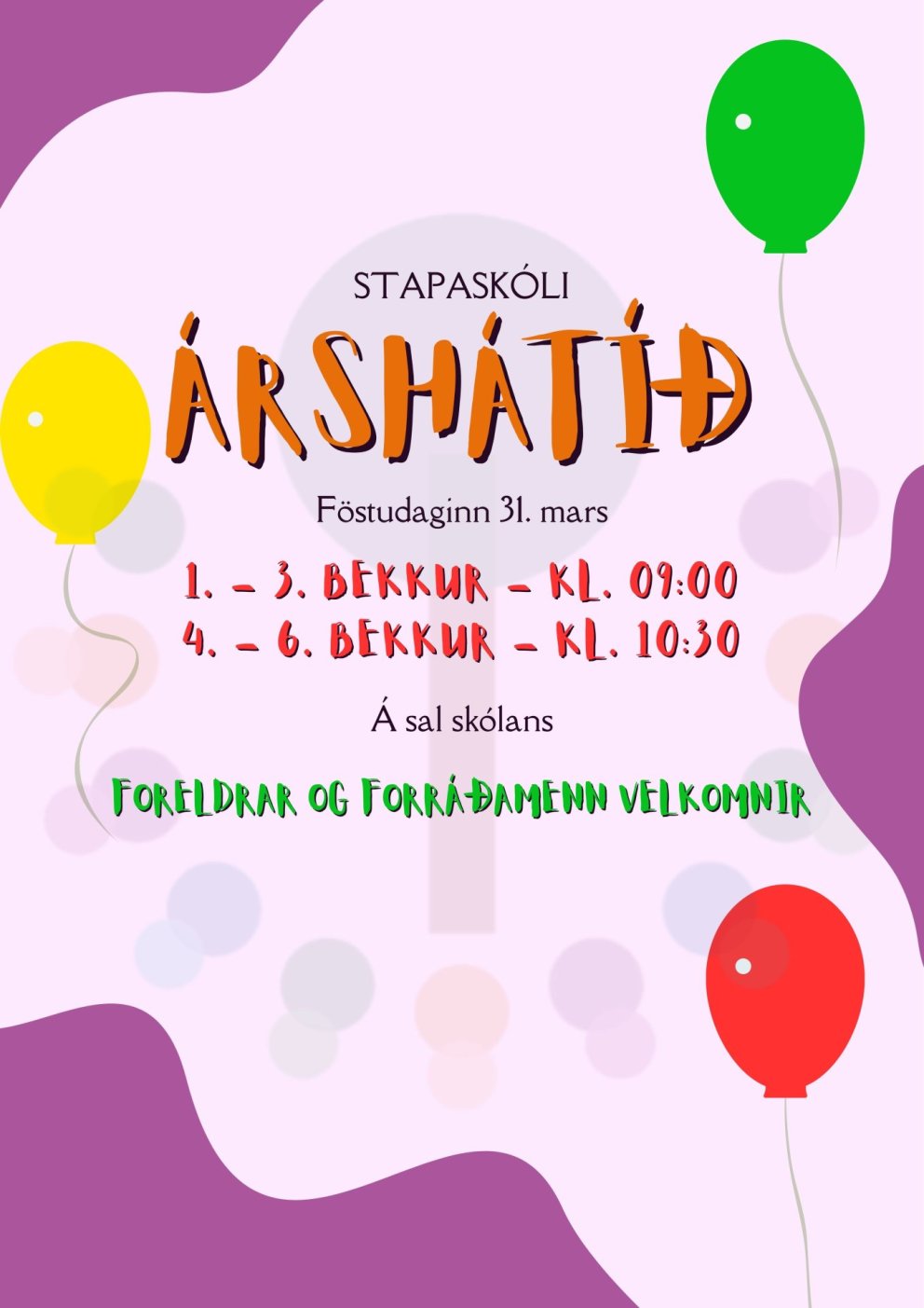 Árshátíð Stapaskóla 2023