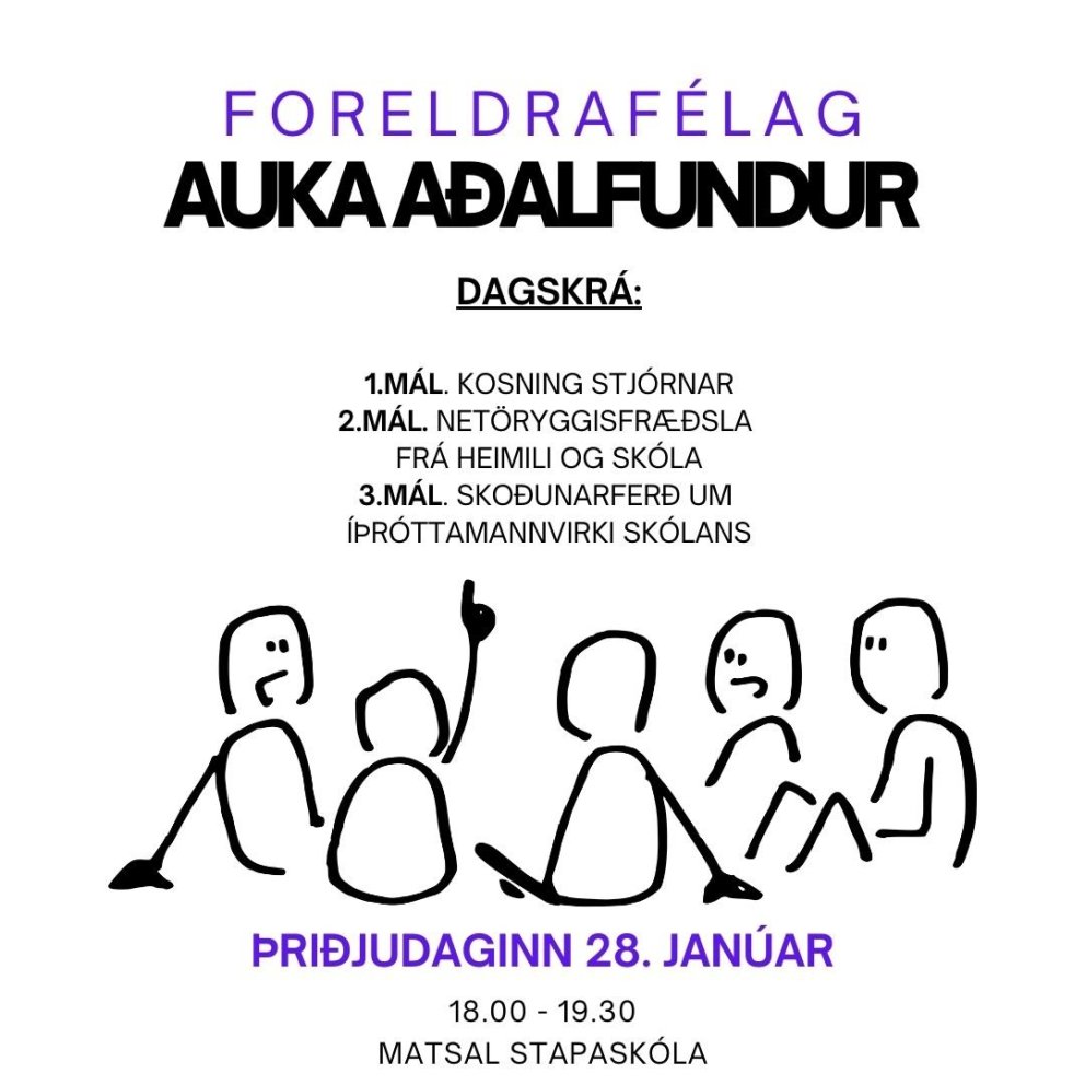 Auka aðalfundur foreldrafélags