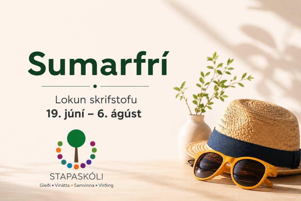 Sumarfrí á skrifstofu og leikskólastigi