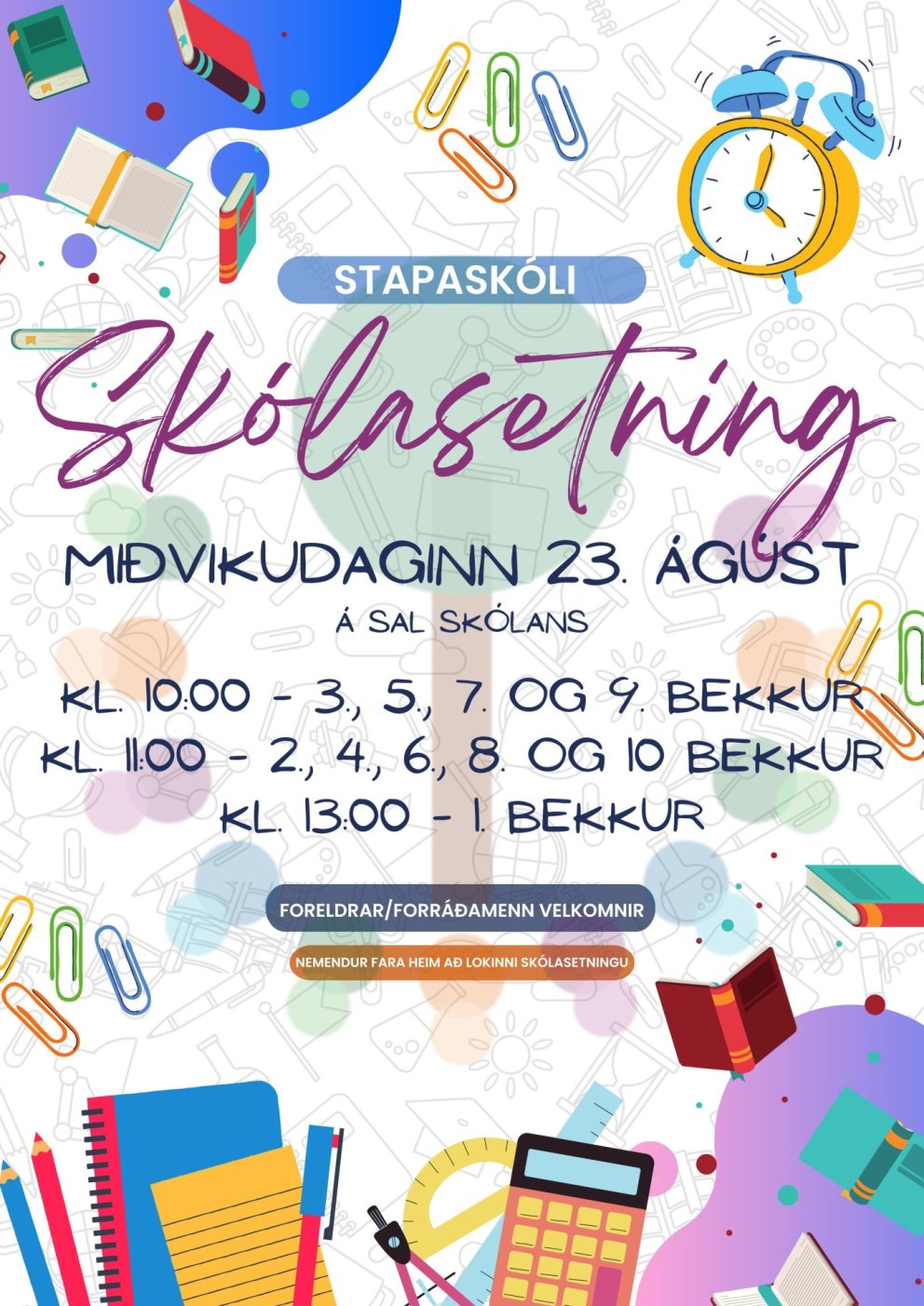 Skólasetning 2023-2024