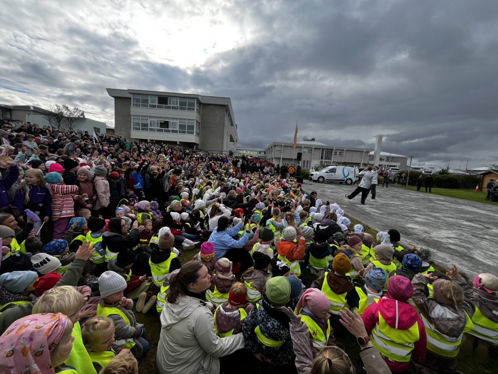 Gleðileg stemning á setningu Ljósanætur!