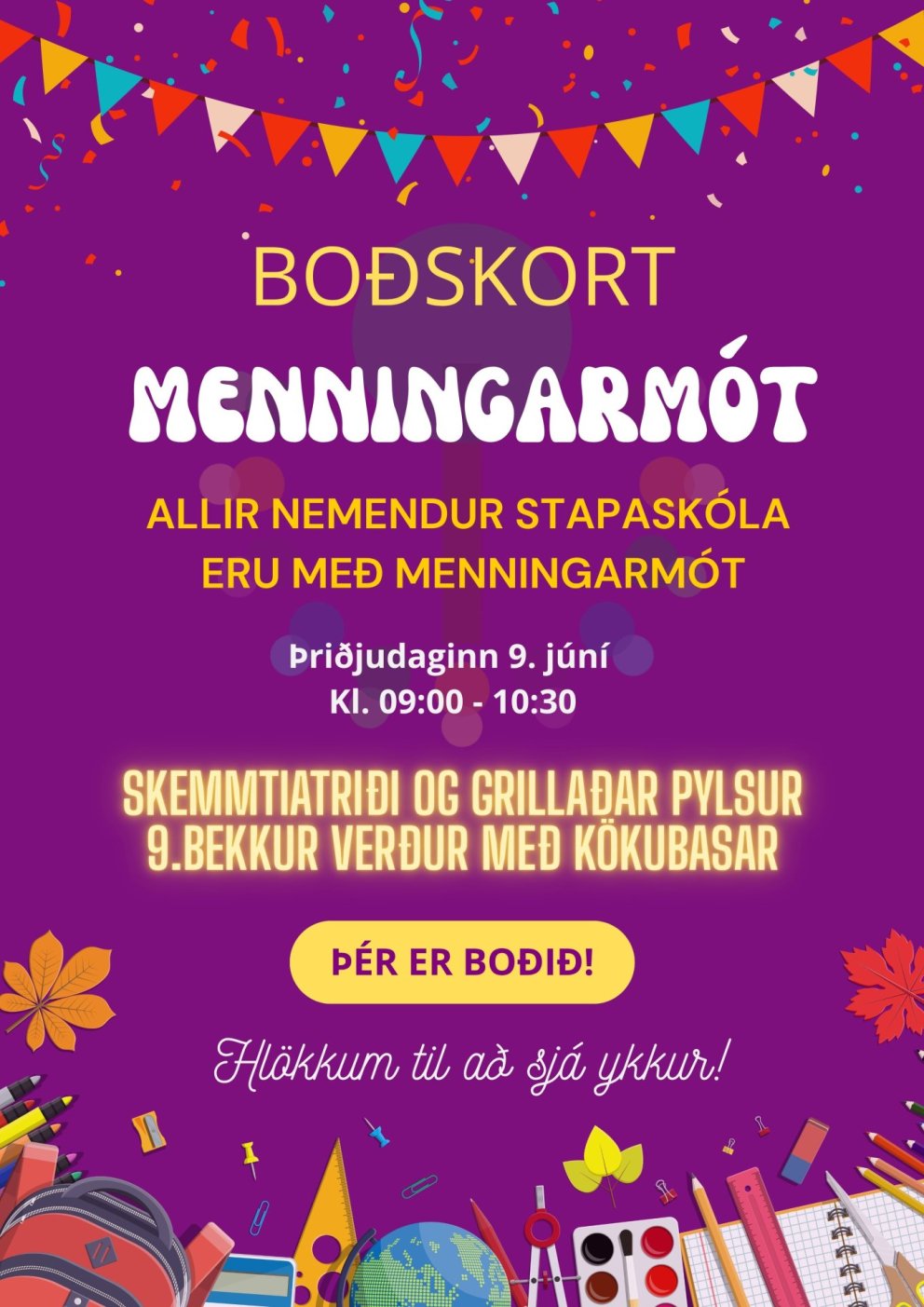 Menningarmót og þemahátíð í Stapaskóla