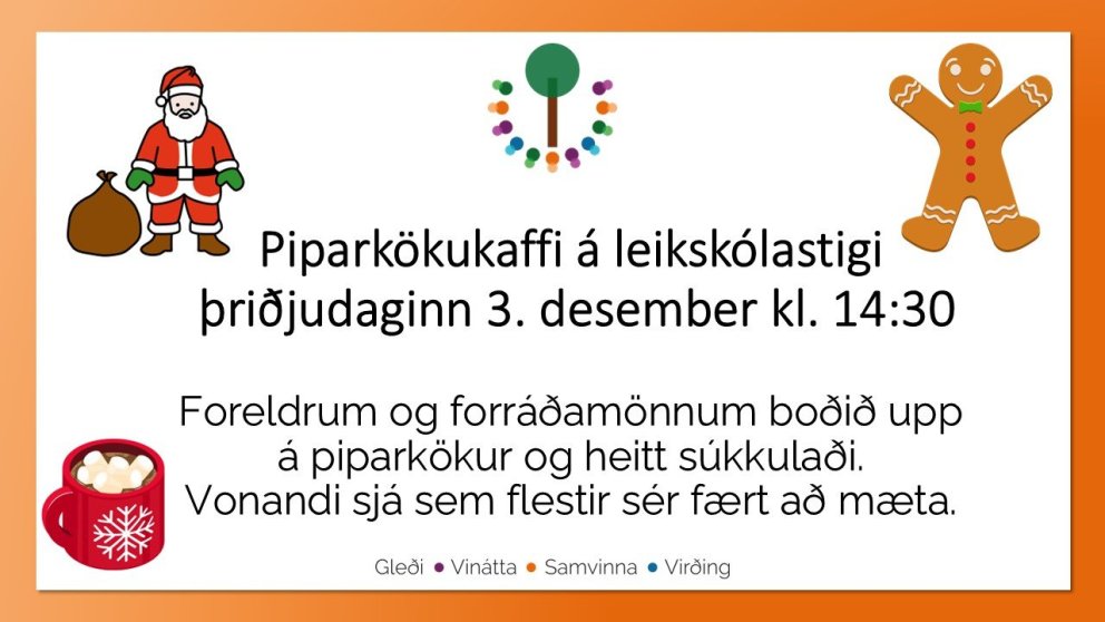 Piparkökukaffi á leikskólastigi
