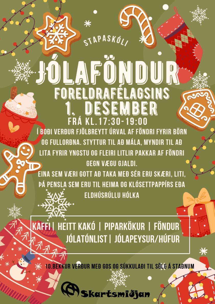 Jólaföndur foreldrafélagsins