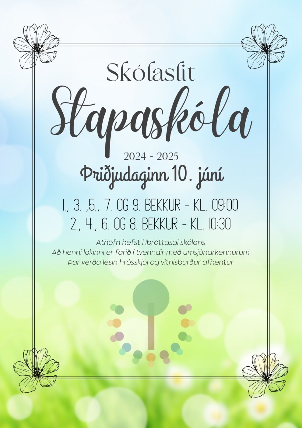 Skólaslit skólaárið 2024-2025