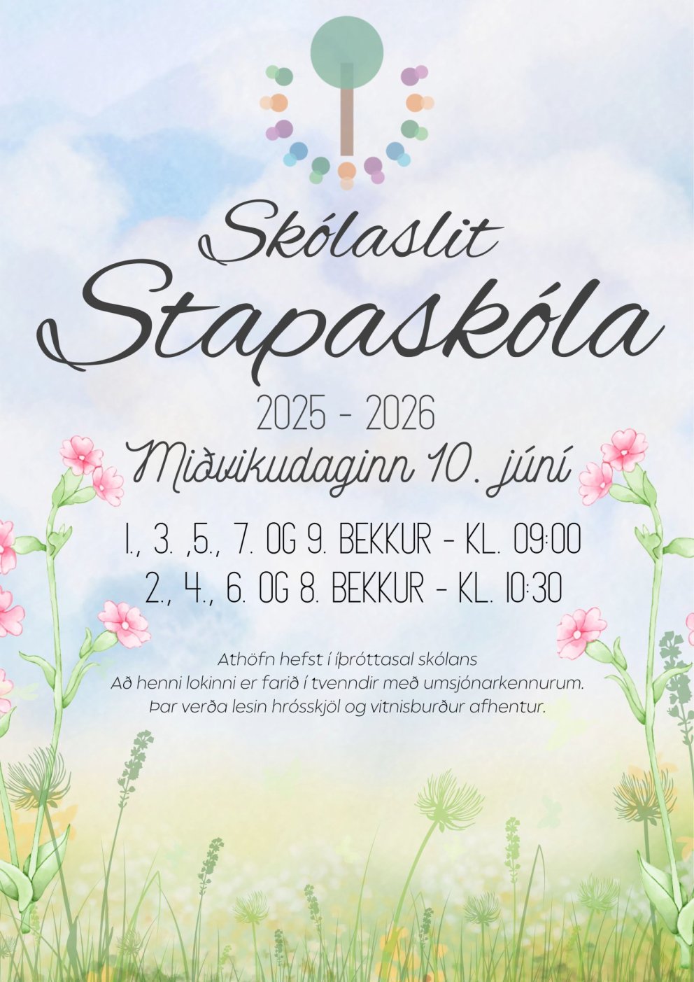 Skólaslit skólaárið 2025-2026