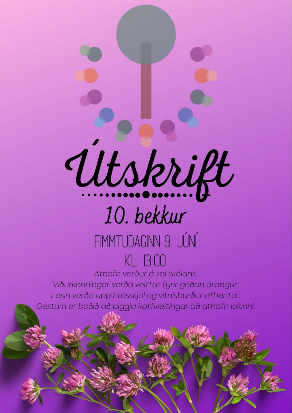 Útskrift 10. bekkjar