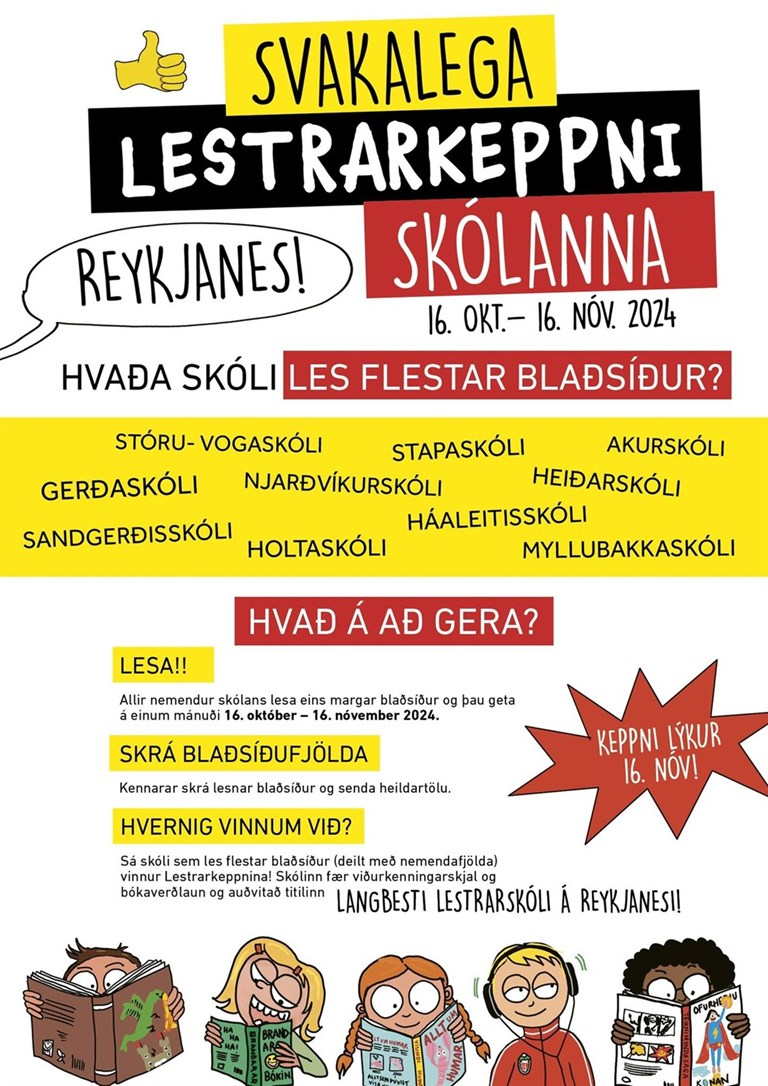 Svakaleg lestrarkeppni skólanna