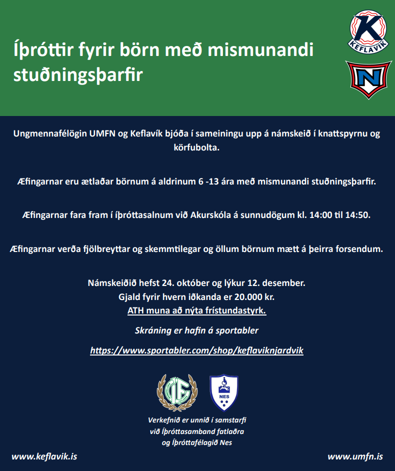 Íþróttir fyrir börn með mismunandi stuðningsþarfir