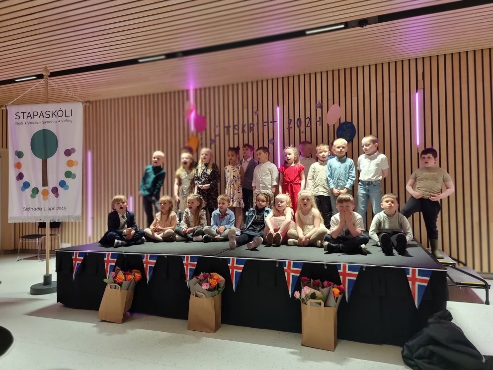 Útskrift elstu barna á leikskólastigi