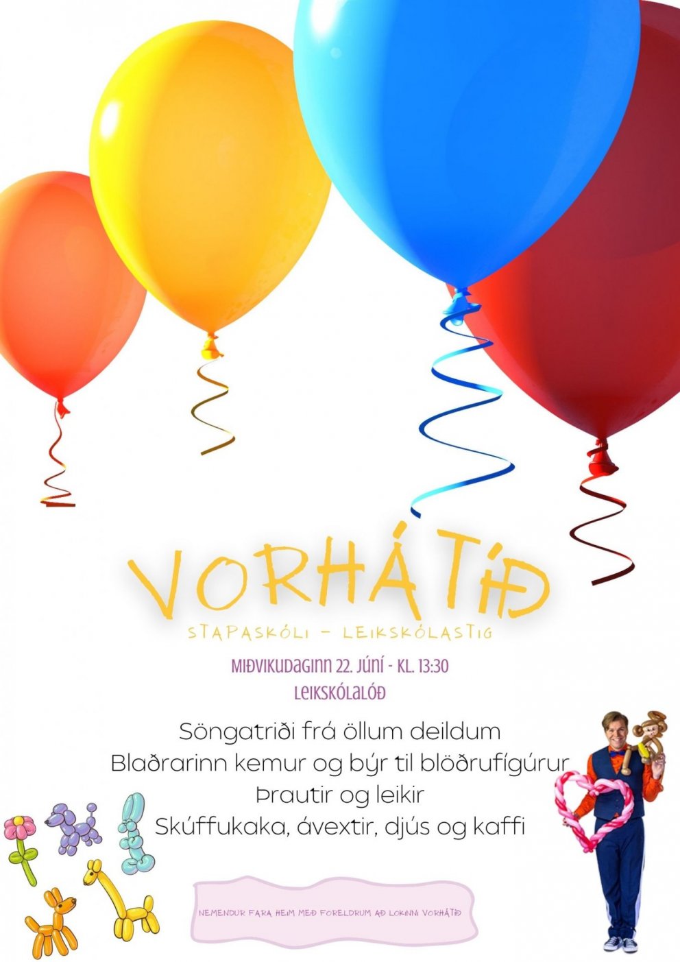 Vorhátíð - leikskólastig