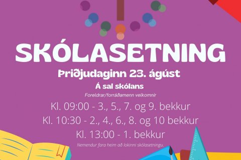 Skólasetning 2022-2023
