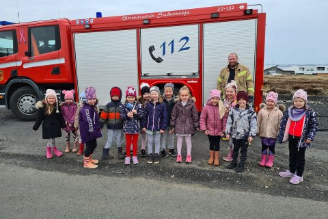 Heimsókn frá Brunavörnum Suðurnesja