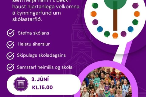 Fundur með foreldrum barna sem hefja nám í 1. bekk haustið 2025