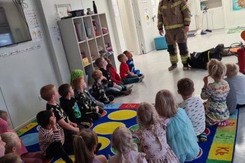 Heimsókn frá Bunavörnum Suðurnesja.