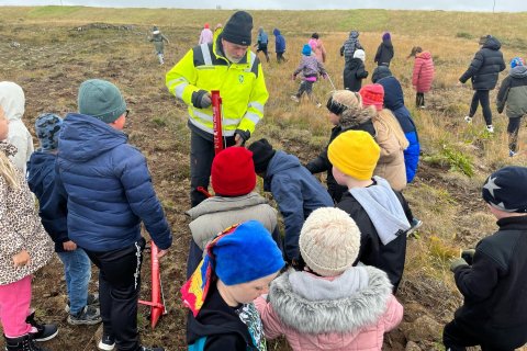 Gróðursetning með 3. bekk