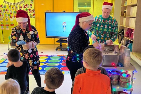 Heitt kakó og piparkökur