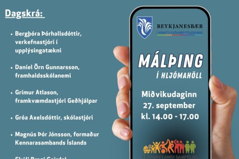 Málþing í Hljómahöll um snjallsímanotkun í grunnskólum