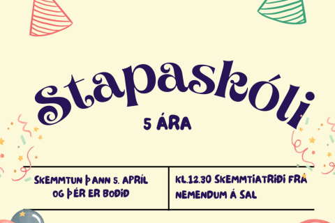 Stapaskóli 5 ára
