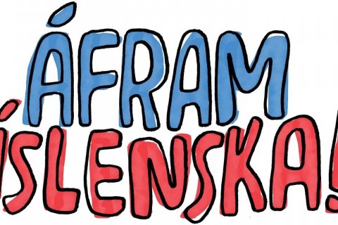 9. og 10. bekkur tók þátt í samræðuverkefni um íslenska tungumálið