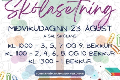 Skólasetning 2023-2024