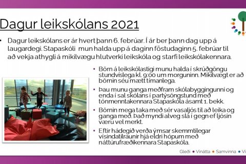 Dagur leikskólans 2021