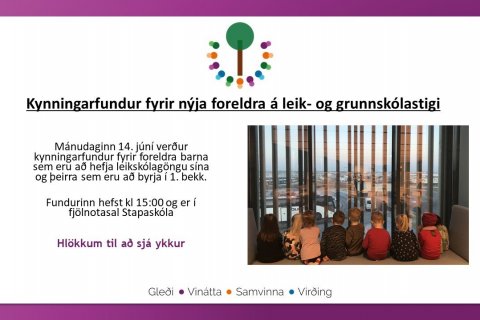 Kynningarfundur fyrir nýja foreldra á leik- og grunnskólastigi