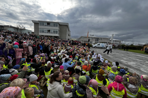 Gleðileg stemning á setningu Ljósanætur!