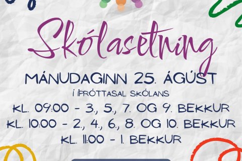 Skólasetning 2025-2026