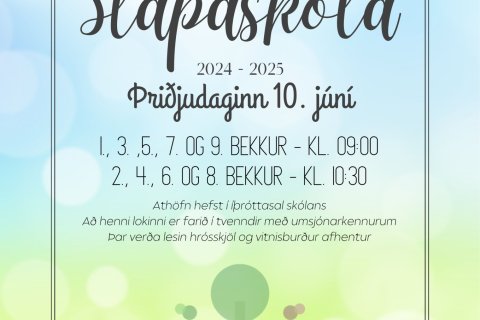 Skólaslit skólaárið 2024-2025