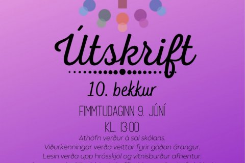 Útskrift 10. bekkjar