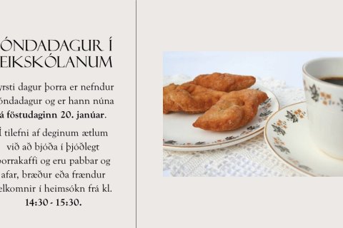 Bóndadagur í leikskólanum