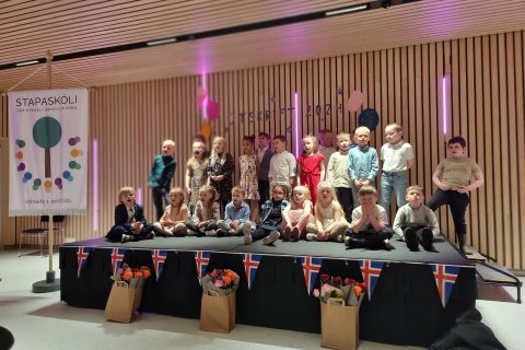 Útskrift elstu barna á leikskólastigi