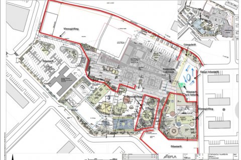 Yfirlistmynd yfir skólalóðina